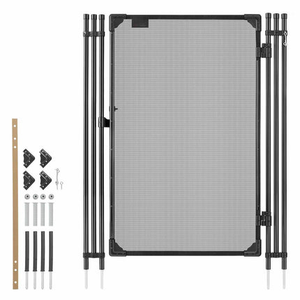 Pool Fence Gate 1.2 x 0.75 m, Lockable Teslin Mesh