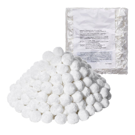 Pool Filter Balls 1.6 kg, Reusable Polyester, Wash Bag