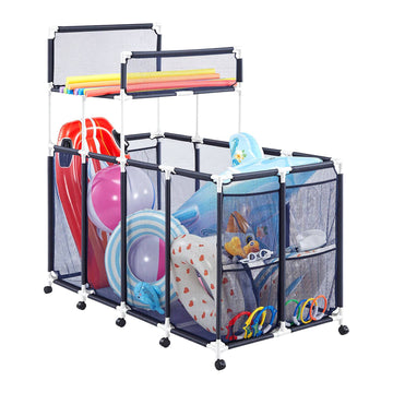 Pool Float Storage Bin, Rolling, 169 x 85 x 165 cm