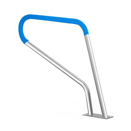 Pool Handrail With Base Plate, 304 Stainless Steel, 39 x 32 in, 220 lb