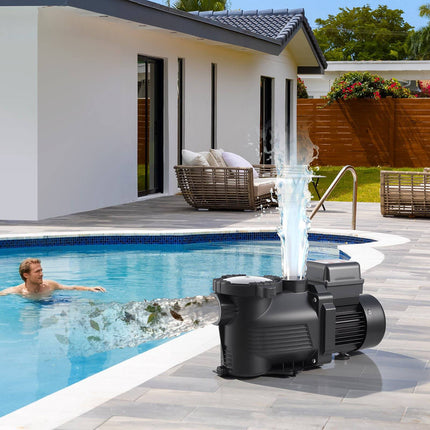Pool Pump 400W, 11,100 L/H, 24-Hour Timer, Basket
