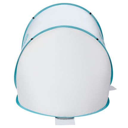 Pop Up Beach Tent, Gray-Turquoise, UV Protection