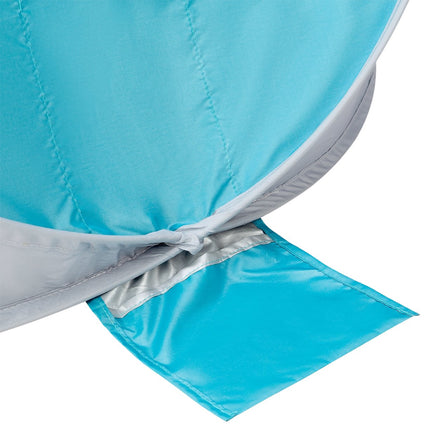Pop Up Beach Tent, Turquoise-Grey, UV Protection