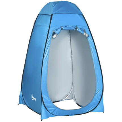 Pop-Up Camping Shower Tent, Sky Blue, 120x120x190 cm