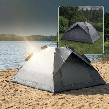 Pop-Up Camping Tent for 3–4 People, UV Protection