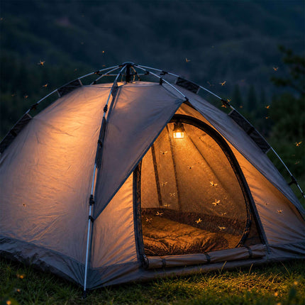 Pop-Up Camping Tent for 3–4 People, UV Protection
