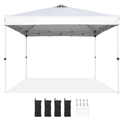 Pop-Up Canopy Tent 10x10 ft, Waterproof, Wheeled Bag