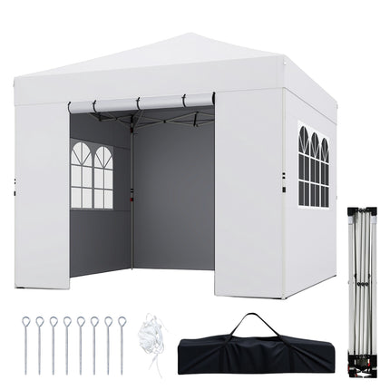 Pop Up Canopy Tent 3 x 3 m, 4 Sidewalls, Waterproof