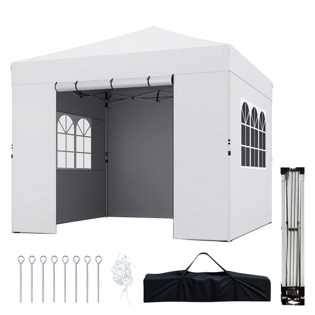 Pop Up Canopy Tent 3 x 3 m, 4 Sidewalls, Waterproof