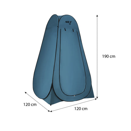 Pop-Up Changing Room, Black/Blue, Portable Privacy Tent