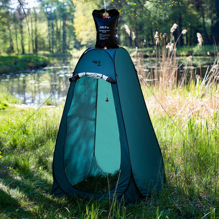 Pop-Up Changing Room, Black/Blue, Portable Privacy Tent