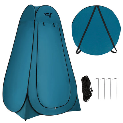 Pop-Up Changing Room, Black/Blue, Portable Privacy Tent