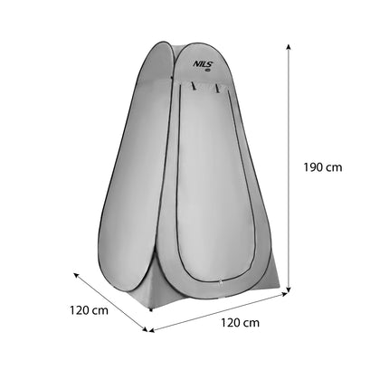 Pop-Up Changing Room, Grey, Portable Privacy Tent