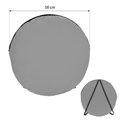 Pop-Up Changing Room, Grey, Portable Privacy Tent