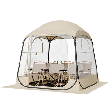 Pop-Up Clear Bubble Sports Tent, 6 ft, 2-4 Persons