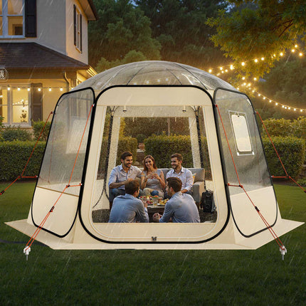 Pop-Up Clear Bubble Tent 3.36 x 3.05 m, 8-10 Person