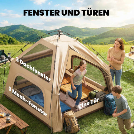 Pop-Up Dome Tent, Waterproof, 2-3 People, 235x235x184cm