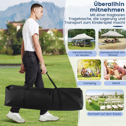 Pop-Up Event Canopy Tent, 300x600 cm, Adjustable Height