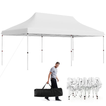 Pop-Up Event Canopy Tent, 300x600 cm, Adjustable Height