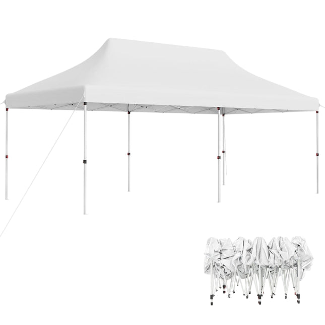 Pop-Up Event Canopy Tent, 300x600 cm, Adjustable Height