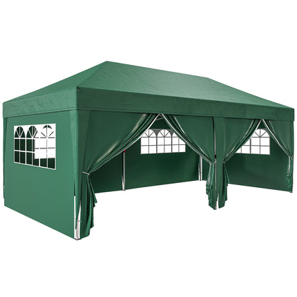 Pop-Up Garden Pavilion with Removable Walls, 590x295 cm