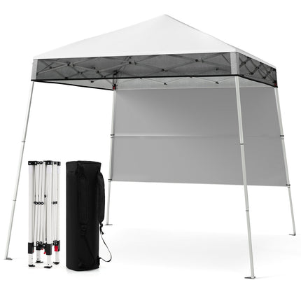 Pop-Up Gazebo 2x2m, Adjustable, Waterproof, White