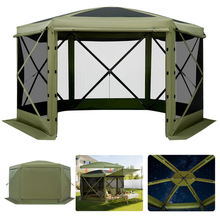Pop-Up Gazebo Screen Tent 10x10 ft, Removable Top
