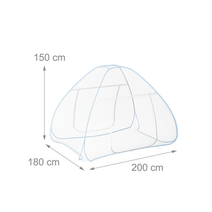 Pop-Up Mosquito Net Tent with Groundsheet, Easy Setup