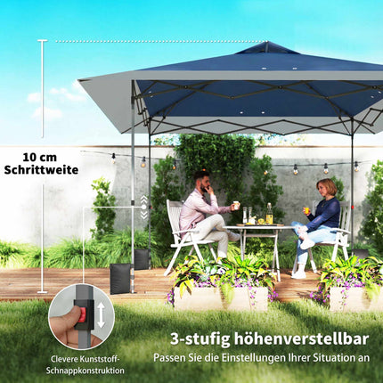 Pop-Up Pavilion 4x4m, Waterproof, UV 50+, Easy Setup