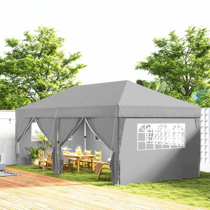 Pop-Up Pavilion 6x3m, UV Protection, Removable Sides