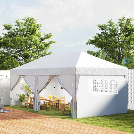 Pop-Up Pavilion 6x3m, UV Protection, Removable Sides