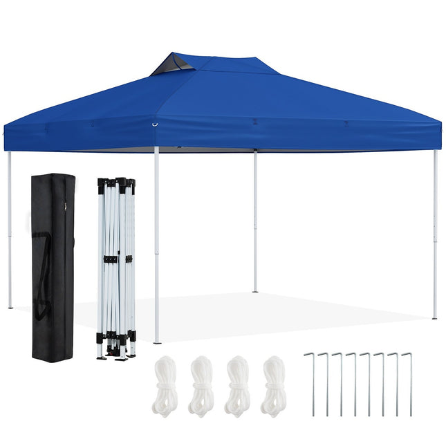 Pop-Up Pavilion, Waterproof UV 50+ Blue, 3x3m