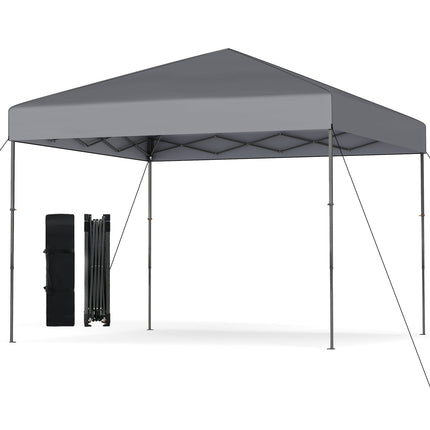 Pop-Up Pavilion with UV50+ Protection, Adjustable Height, Gray