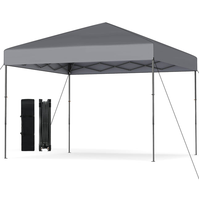 Pop-Up Pavilion with UV50+ Protection, Adjustable Height, Gray
