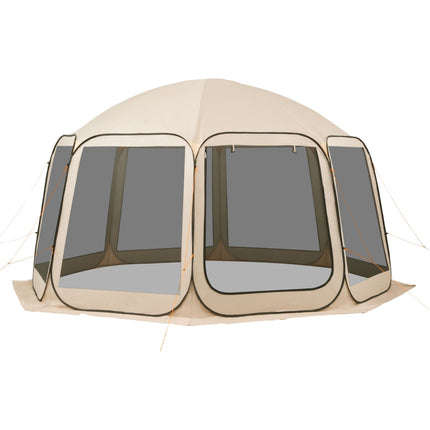 Pop-Up Screen House Tent, 12–15 Person, Beige