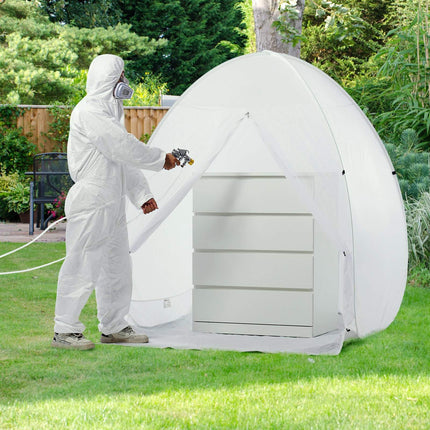 Pop-Up Spray Paint Tent Booth, Ventilated, 60 x 60 x 70 in