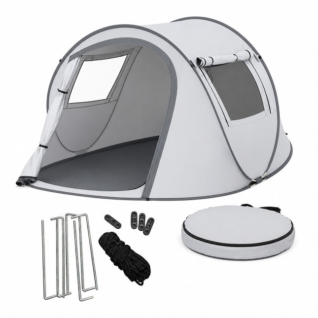 Pop-Up Tunnel Tent for 2-3 People, UV Protection