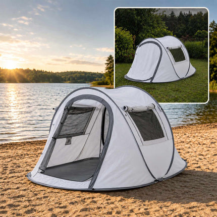 Pop-Up Tunnel Tent for 2-3 People, UV Protection