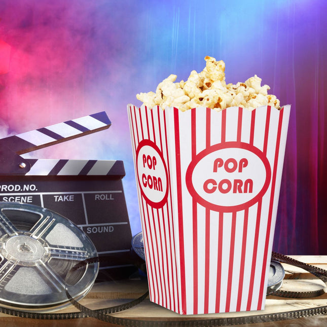 Popcorn Bags, Set of 100, Reusable Cinema Style