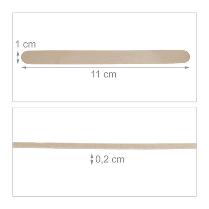 Popsicle sticks in wood 900 pcs