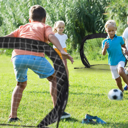 Pop up goals for soccer in sets of 2