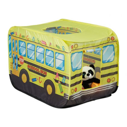 Pop-up play tent School bus