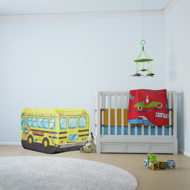 Pop-up play tent School bus