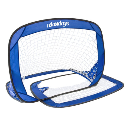 Pop-up soccer goals in sets of 2