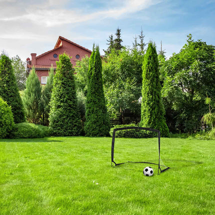 Pop up soccer goal with bag