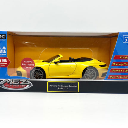 Porsche 911 Carrera Cabriolet Die-Cast Model, 1:32 Scale
