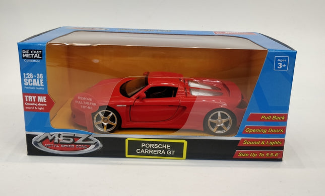 Porsche Carrera GT Die-Cast Model, 1:32 Scale Collectible