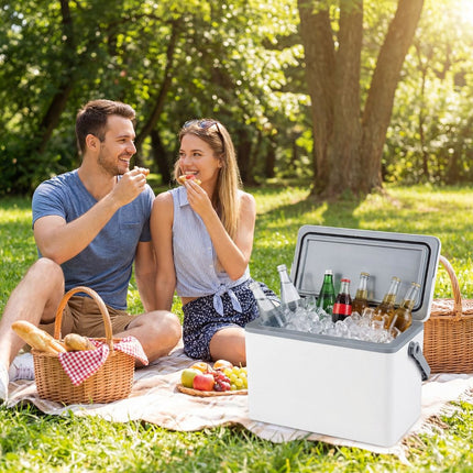 Portable 12L Hard-Shell Cooler with Ergonomic Handle