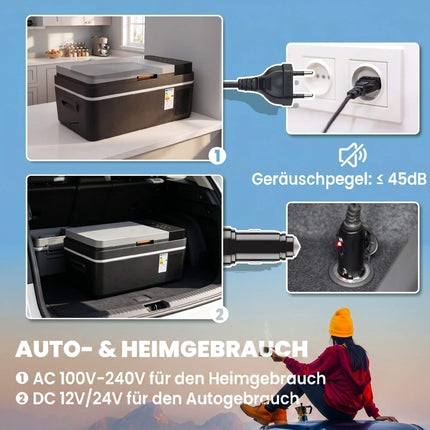 Portable 20L Electric Cooler with App Control & LED