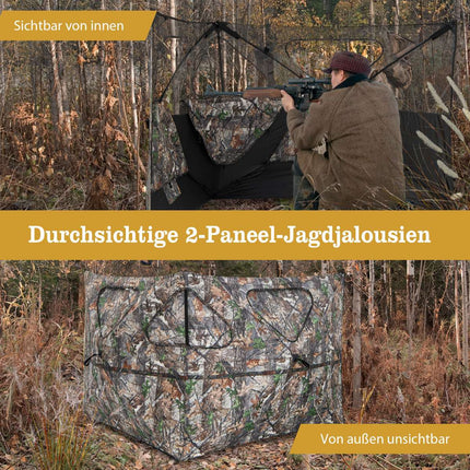 Portable 360 Hunting Blind Pop-Up Camouflage Tent with Bag